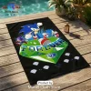 Sonic the Hedgehog 35th Anniversary Blue Beach Towel Sonic the Hedgehog 35th Anniversary Blue Beach Towel