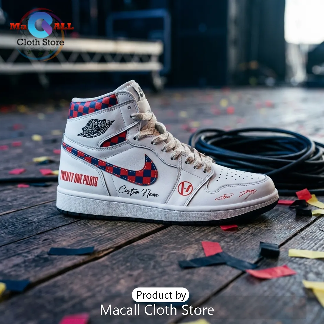 Twenty One Pilots Limited Edition Logo High Top Sneakers Twenty One Pilots Limited Edition Logo High Top Sneakers