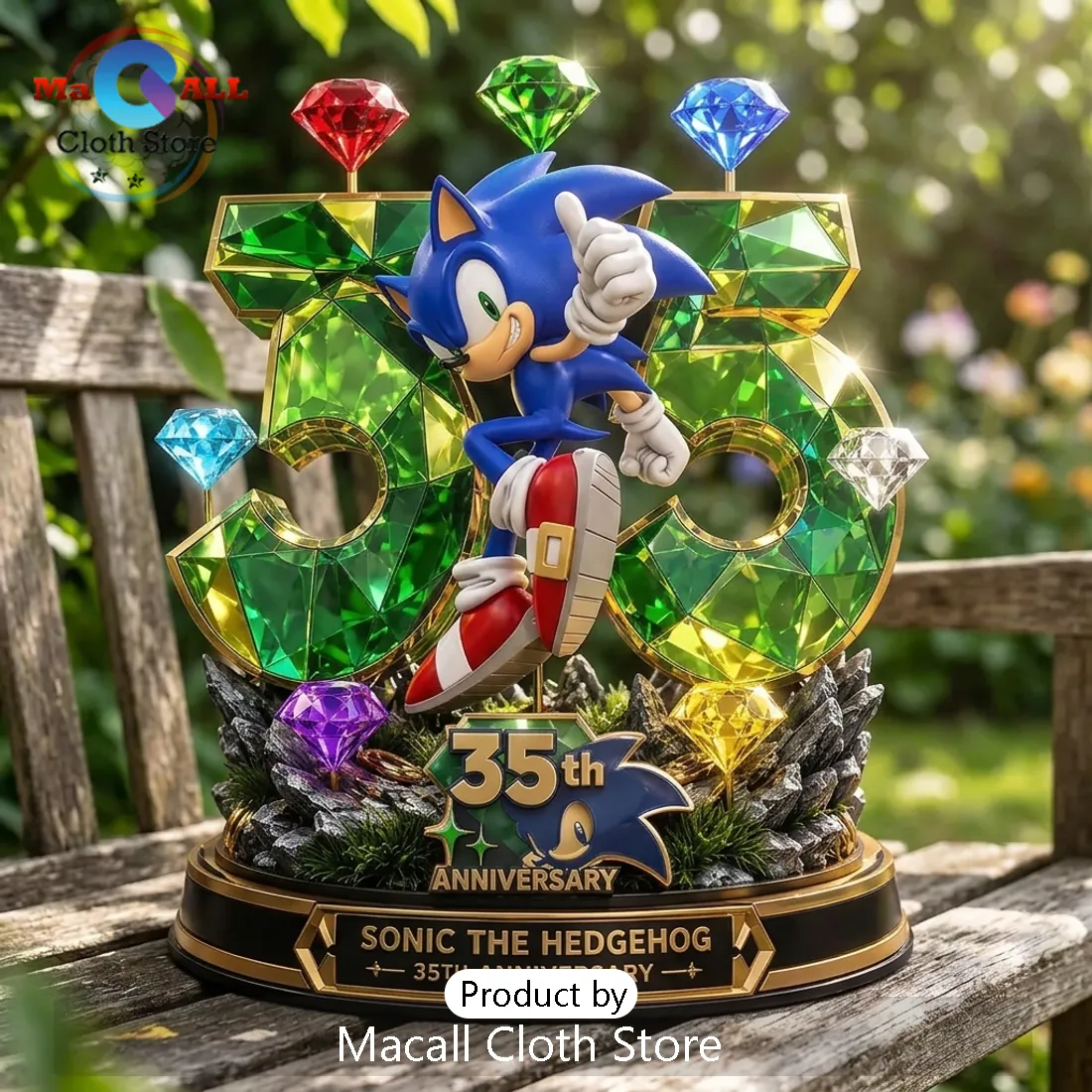 Sonic the Hedgehog 35th Anniversary Sculpted Resin Statue Sonic the Hedgehog 35th Anniversary Sculpted Resin Statue