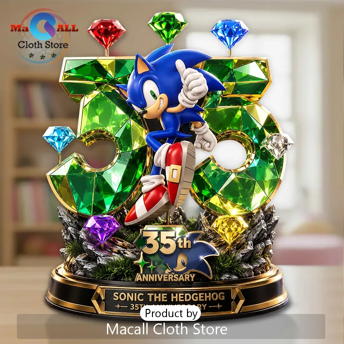 Sonic the Hedgehog 35th Anniversary Sculpted Resin Statue Sonic the Hedgehog 35th Anniversary Sculpted Resin Statue