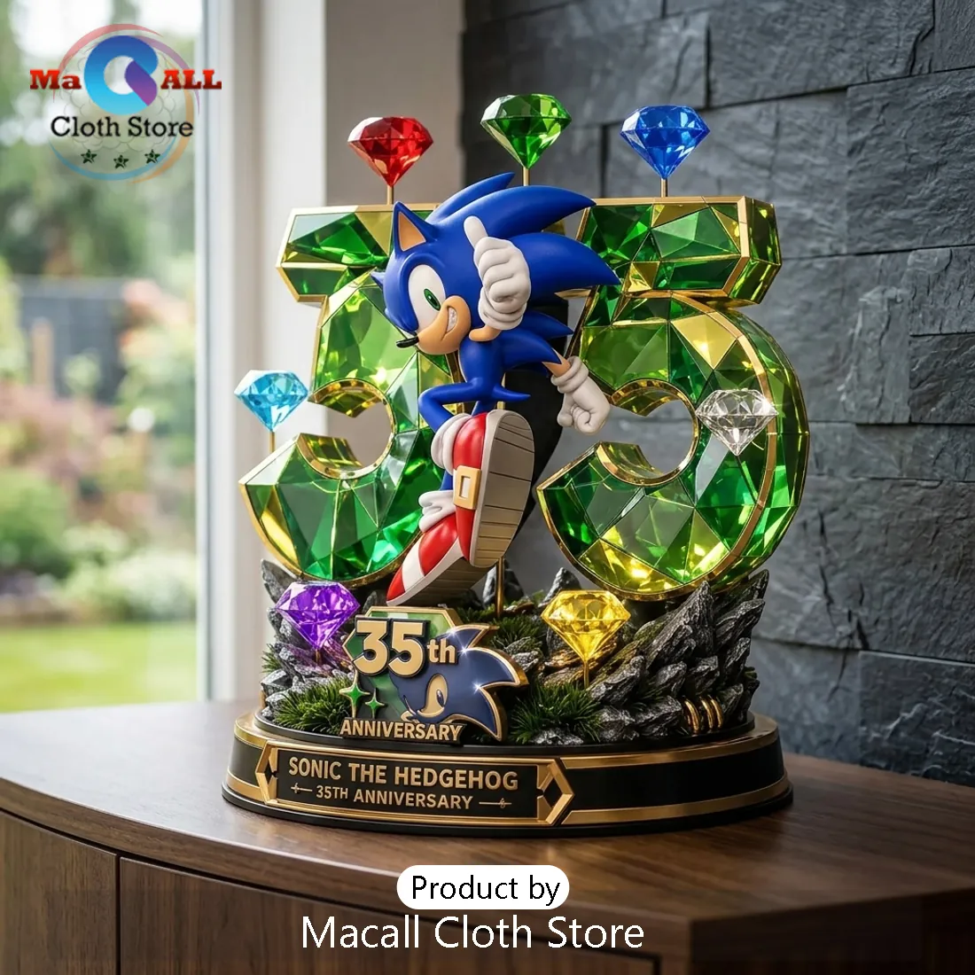 Sonic the Hedgehog 35th Anniversary Sculpted Resin Statue Sonic the Hedgehog 35th Anniversary Sculpted Resin Statue