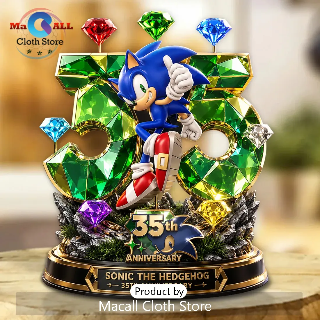 Sonic the Hedgehog 35th Anniversary Sculpted Resin Statue Sonic the Hedgehog 35th Anniversary Sculpted Resin Statue