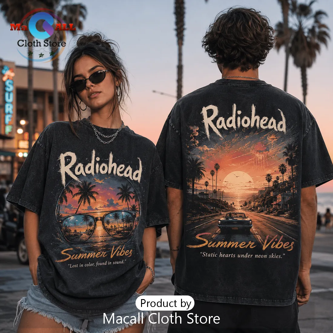 Radiohead Summer Vibes Washed T-Shirt 2026 Radiohead Summer Vibes Washed T-Shirt 2026