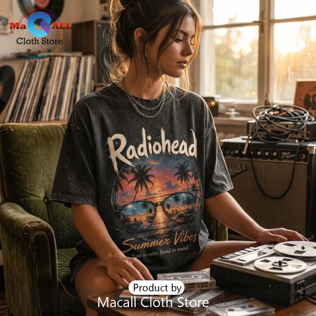 Radiohead Summer Vibes Washed T-Shirt 2026 Radiohead Summer Vibes Washed T-Shirt 2026