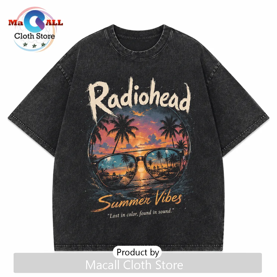 Radiohead Summer Vibes Washed T-Shirt 2026 Radiohead Summer Vibes Washed T-Shirt 2026