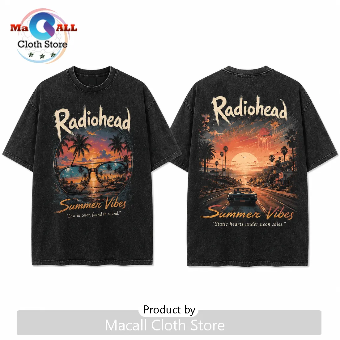 Radiohead Summer Vibes Washed T-Shirt 2026 Radiohead Summer Vibes Washed T-Shirt 2026