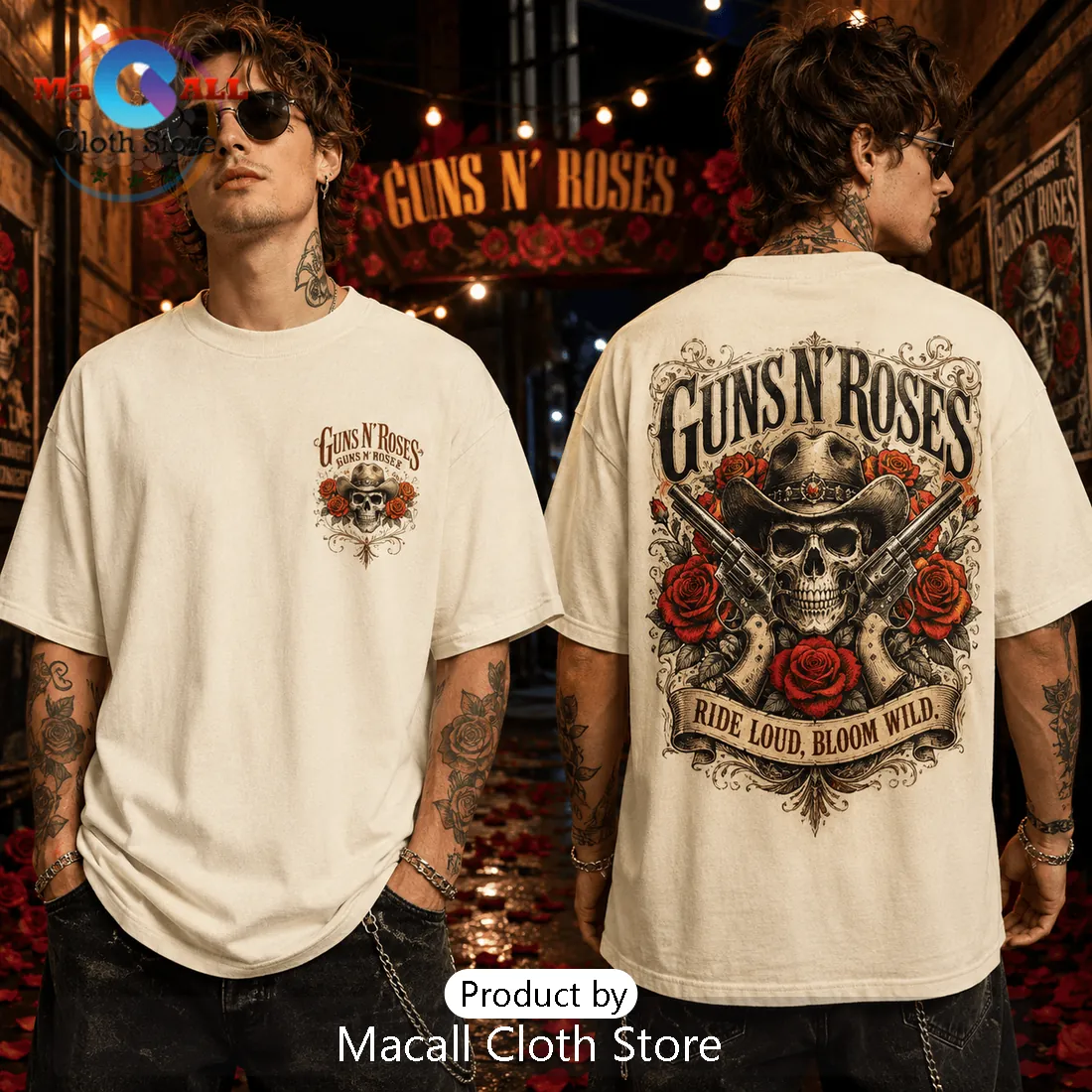 Guns N Roses Ride Loud Bloom Wild T-Shirt Guns N Roses Ride Loud Bloom Wild T-Shirt