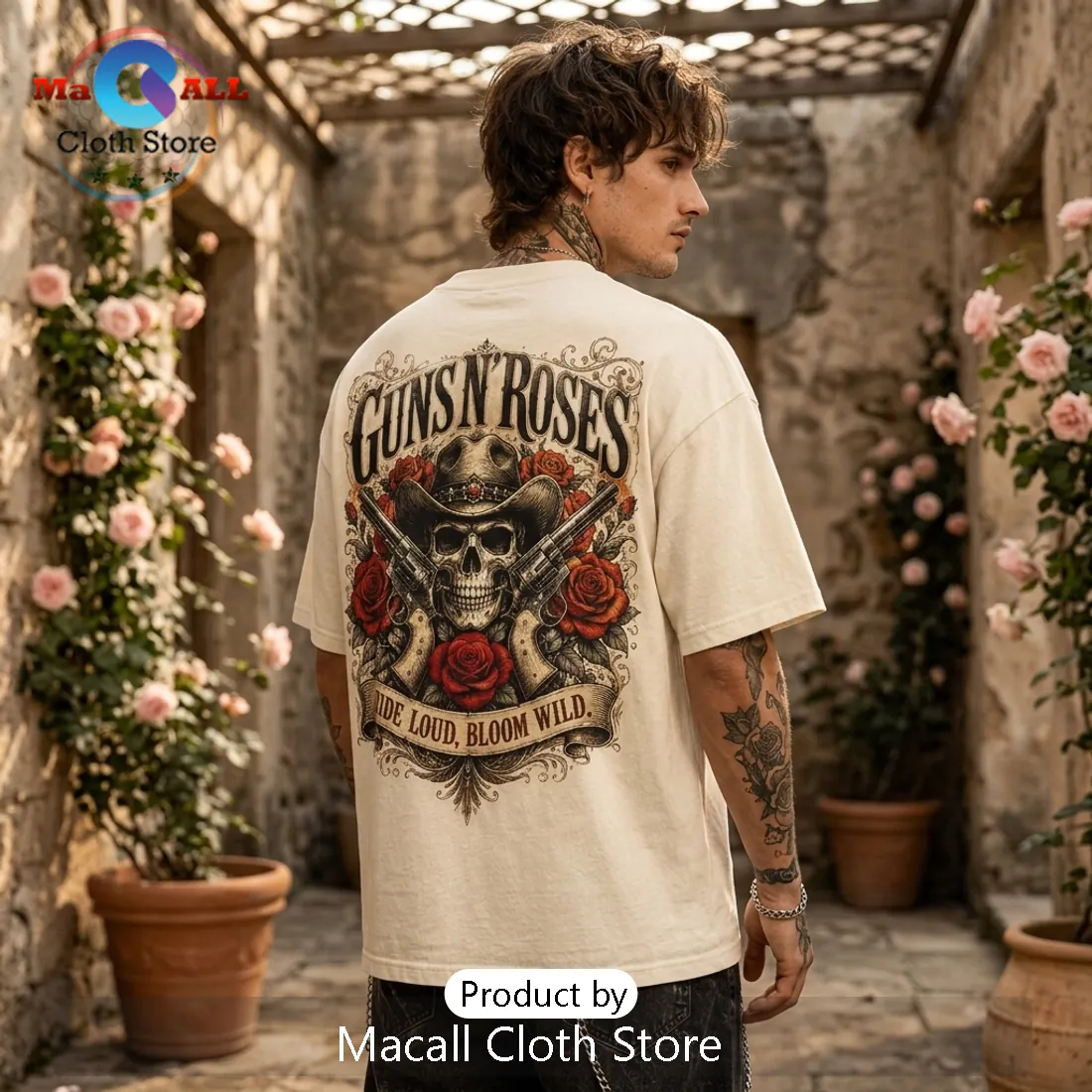 Guns N Roses Ride Loud Bloom Wild T-Shirt Guns N Roses Ride Loud Bloom Wild T-Shirt