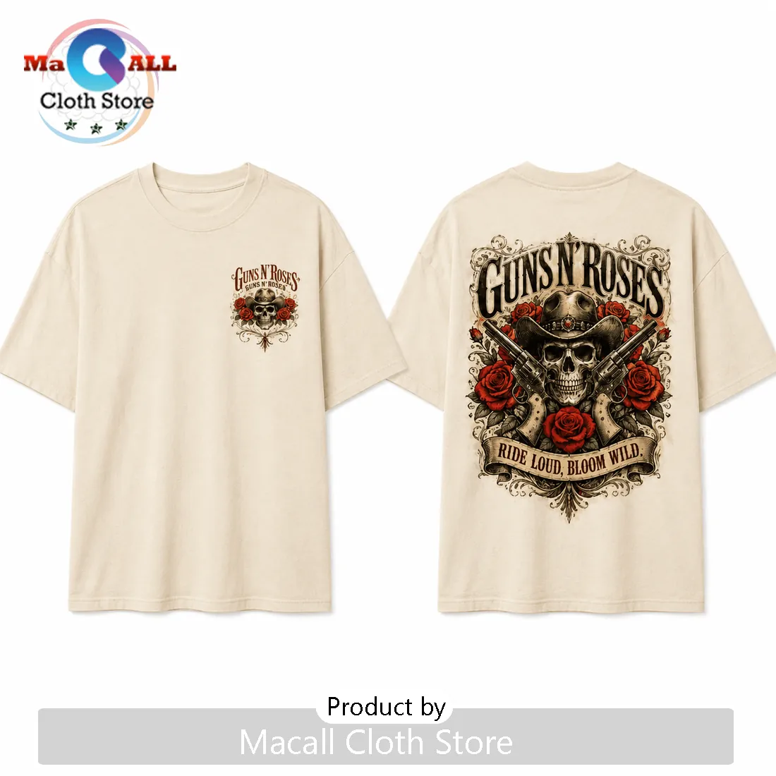 Guns N Roses Ride Loud Bloom Wild T-Shirt Guns N Roses Ride Loud Bloom Wild T-Shirt