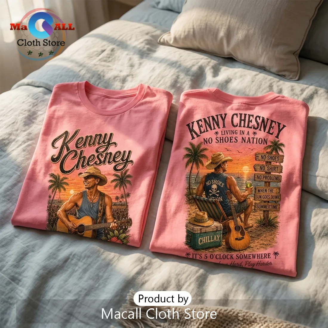 Kenny Chesney No Shoes Nation Pink T-Shirt Kenny Chesney No Shoes Nation Pink T-Shirt