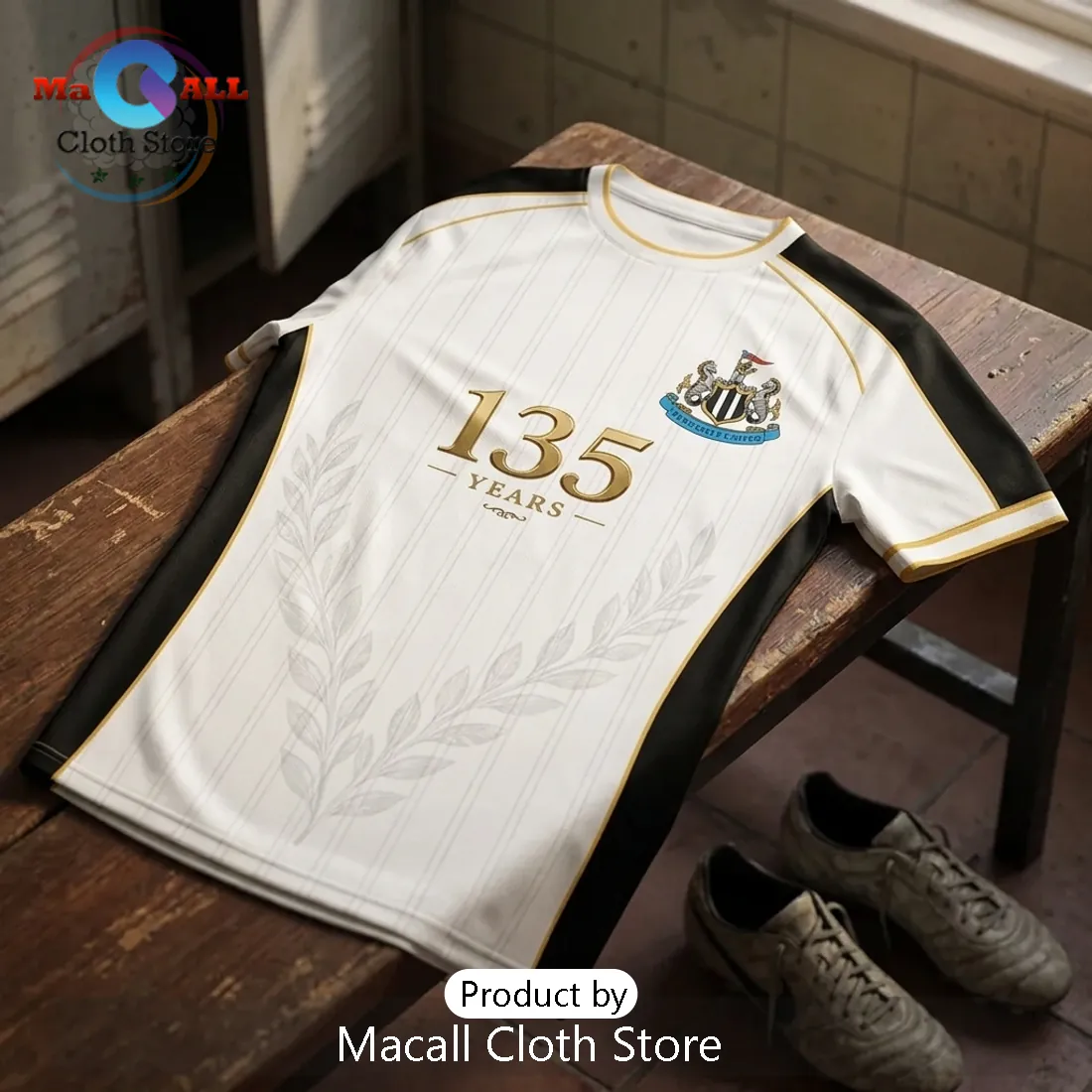 Newcastle United 135 Year Anniversary Commemorative T-Shirt Newcastle United 135 Year Anniversary Commemorative T-Shirt