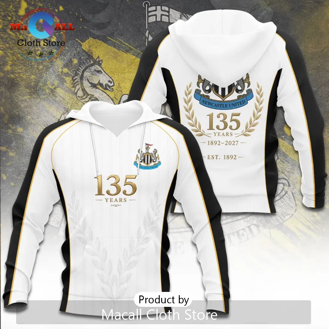 Newcastle United 135 Year Anniversary Commemorative T-Shirt Newcastle United 135 Year Anniversary Commemorative T-Shirt