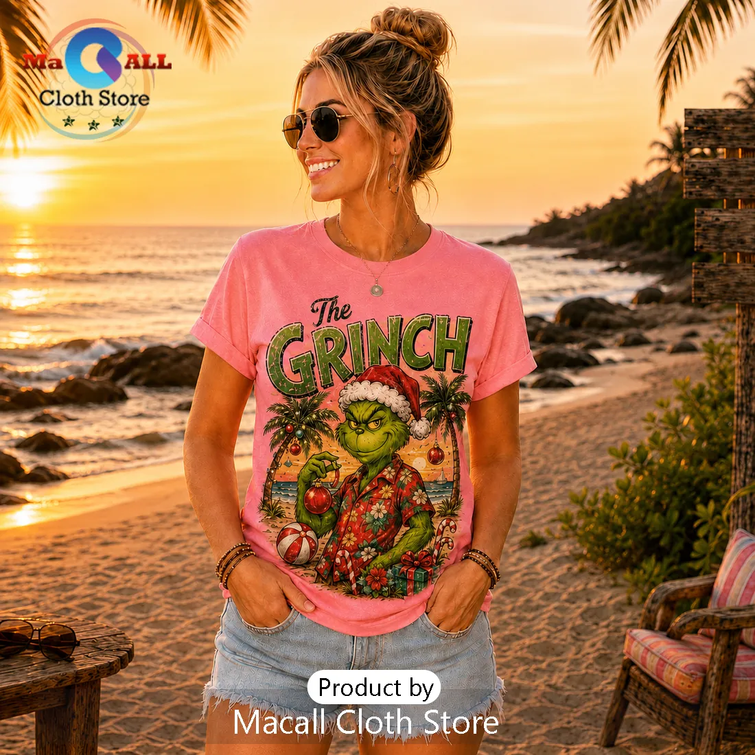 The Grinch Christmas 2026 Retro Pink T-Shirt The Grinch Christmas 2026 Retro Pink T-Shirt