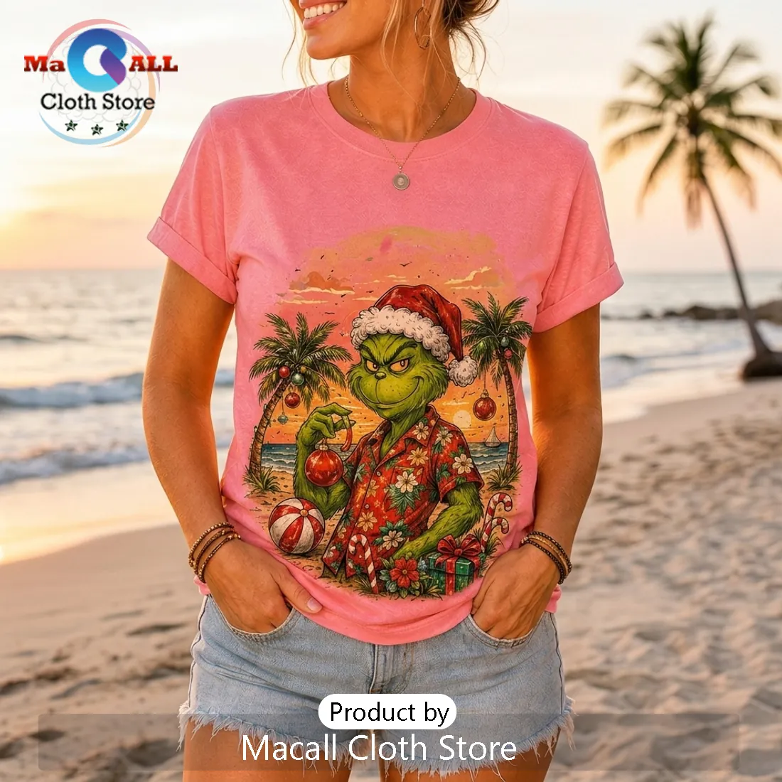 The Grinch Christmas 2026 Retro Pink T-Shirt The Grinch Christmas 2026 Retro Pink T-Shirt