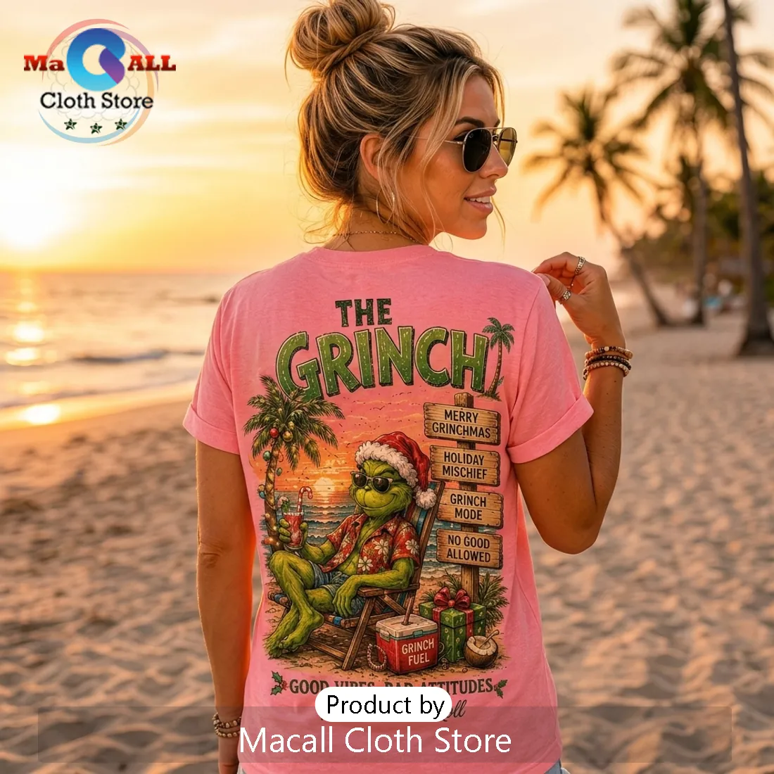 The Grinch Christmas 2026 Retro Pink T-Shirt The Grinch Christmas 2026 Retro Pink T-Shirt