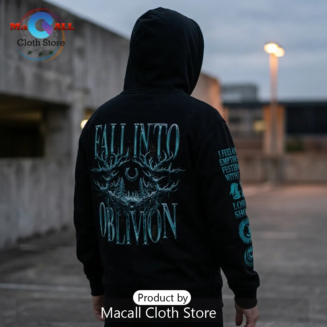 Lorna Shore Fall Into Oblivion Tour Black Hoodie 2026 Lorna Shore Fall Into Oblivion Tour Black Hoodie 2026
