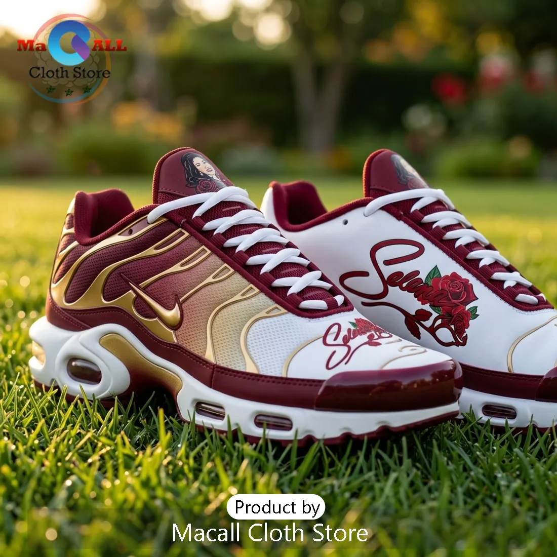 Selena Quintanilla Maroon Premium Air Max Plus Shoes Selena Quintanilla Maroon Premium Air Max Plus Shoes