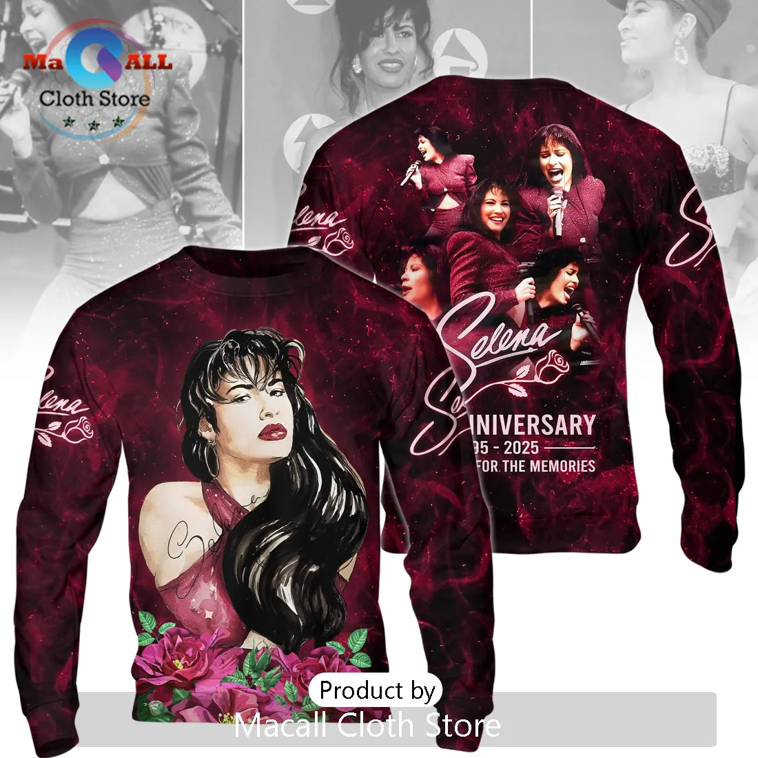 Selena Quintanilla 30th Anniversary Tribute Pullover Hoodie Selena Quintanilla 30th Anniversary Tribute Pullover Hoodie