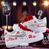 Selena 30th Anniversary White Crystal Air Force 1 Sneakers Selena 30th Anniversary White Crystal Air Force 1 Sneakers