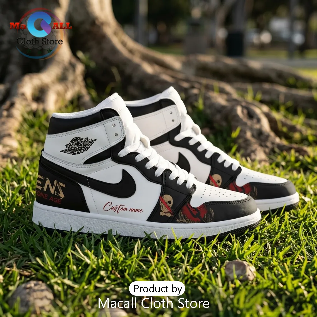 Queens of the Stone Age Custom Air Jordan 1 High Top Queens of the Stone Age Custom Air Jordan 1 High Top