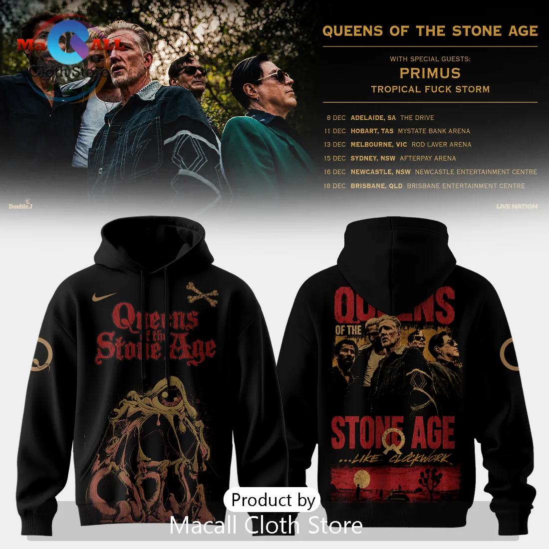 Queens of the Stone Age Premium Pullover Hoodie Queens of the Stone Age Premium Pullover Hoodie