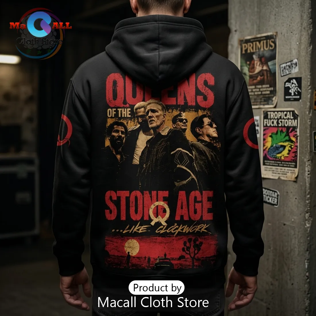Queens of the Stone Age Premium Pullover Hoodie Queens of the Stone Age Premium Pullover Hoodie
