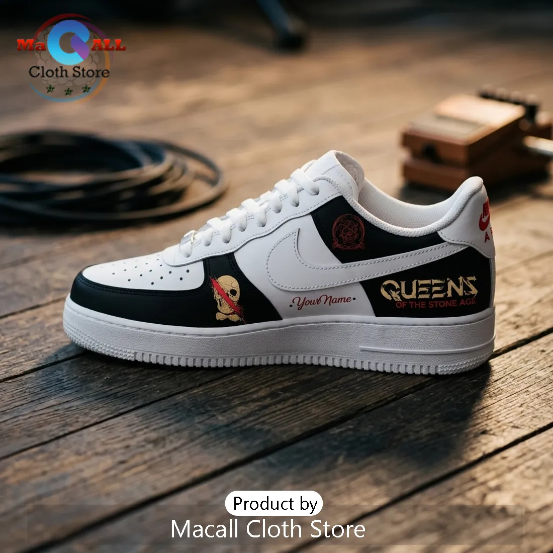 Queens of the Stone Age Tour Air Force 1 Sneakers Queens of the Stone Age Tour Air Force 1 Sneakers