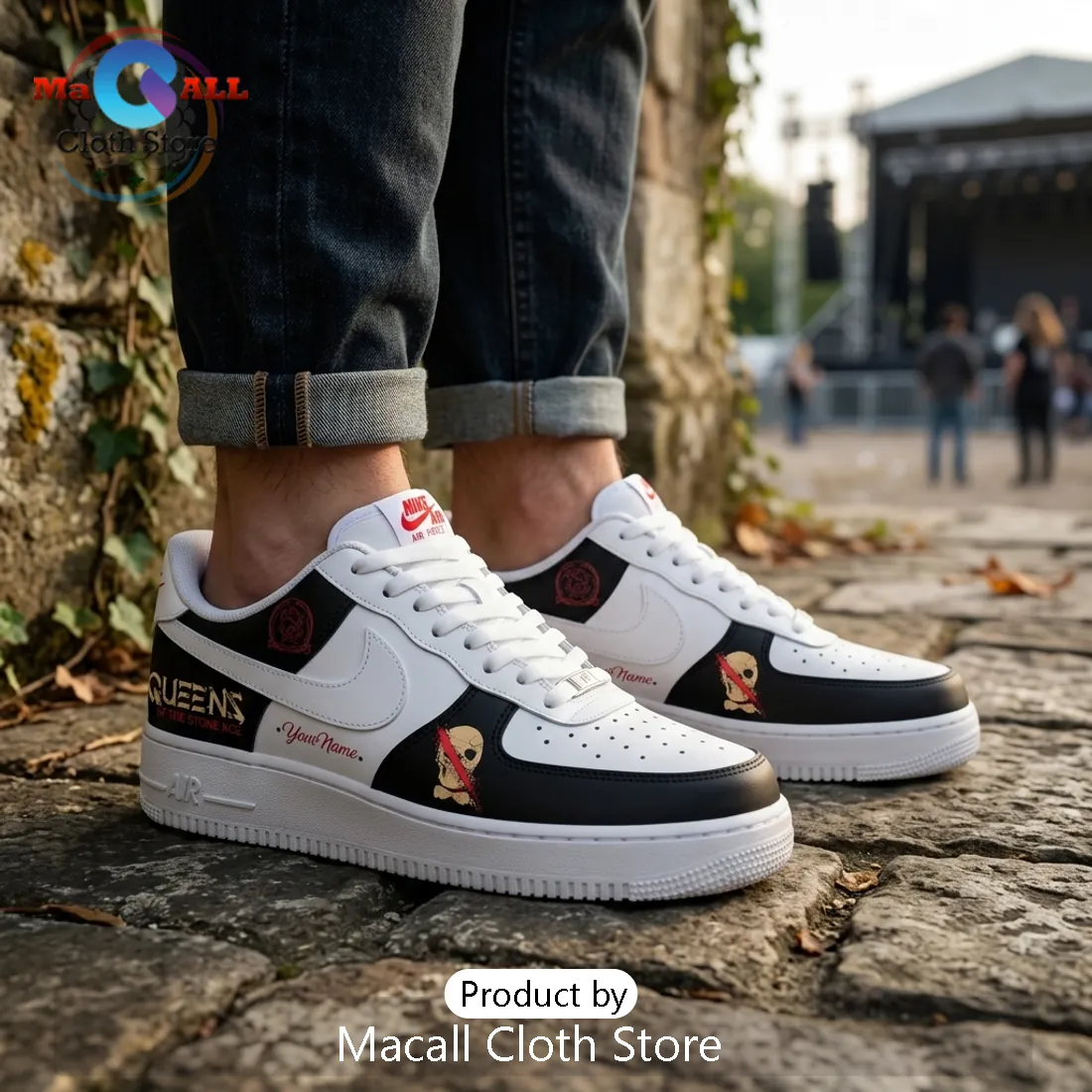 Queens of the Stone Age Tour Air Force 1 Sneakers Queens of the Stone Age Tour Air Force 1 Sneakers