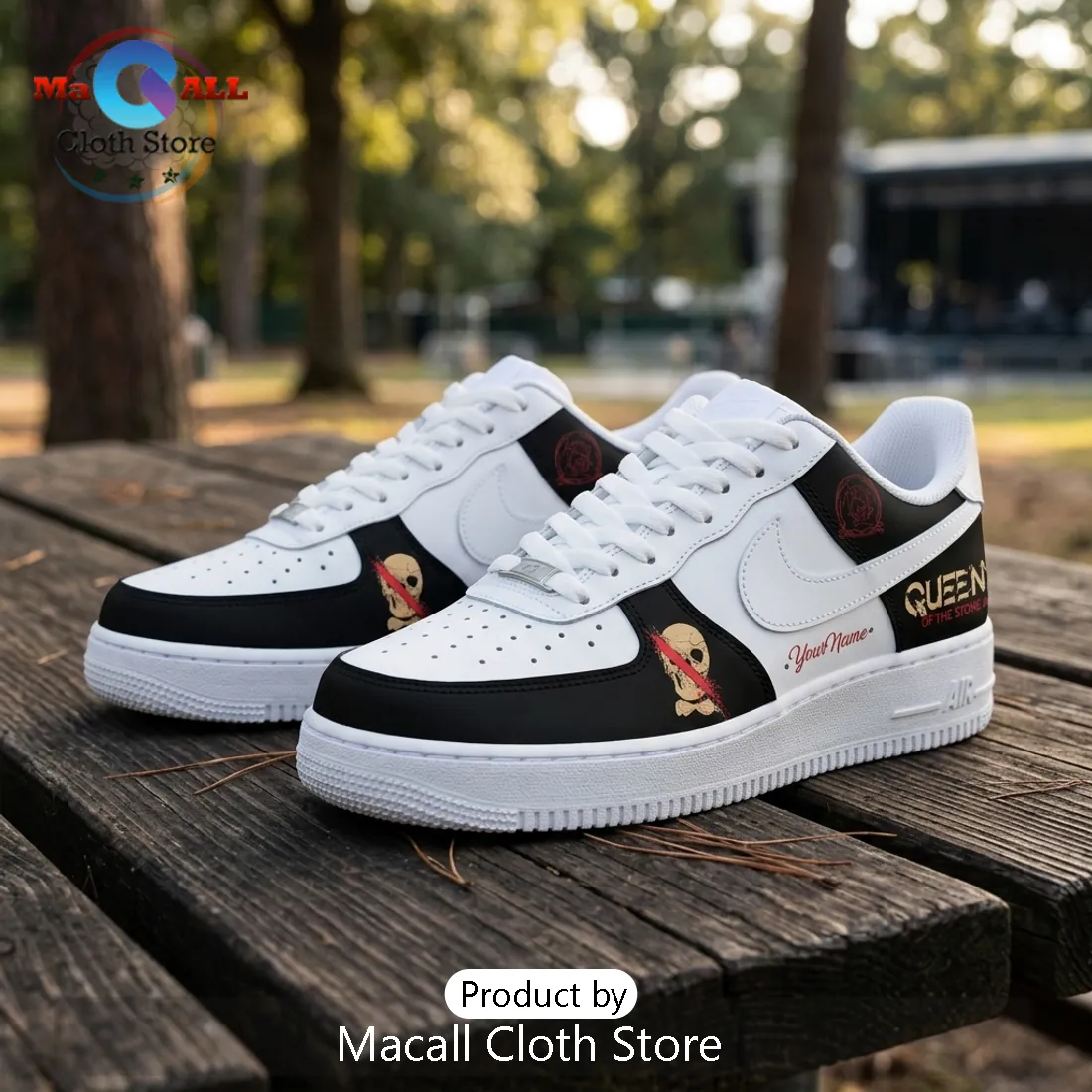 Queens of the Stone Age Tour Air Force 1 Sneakers Queens of the Stone Age Tour Air Force 1 Sneakers