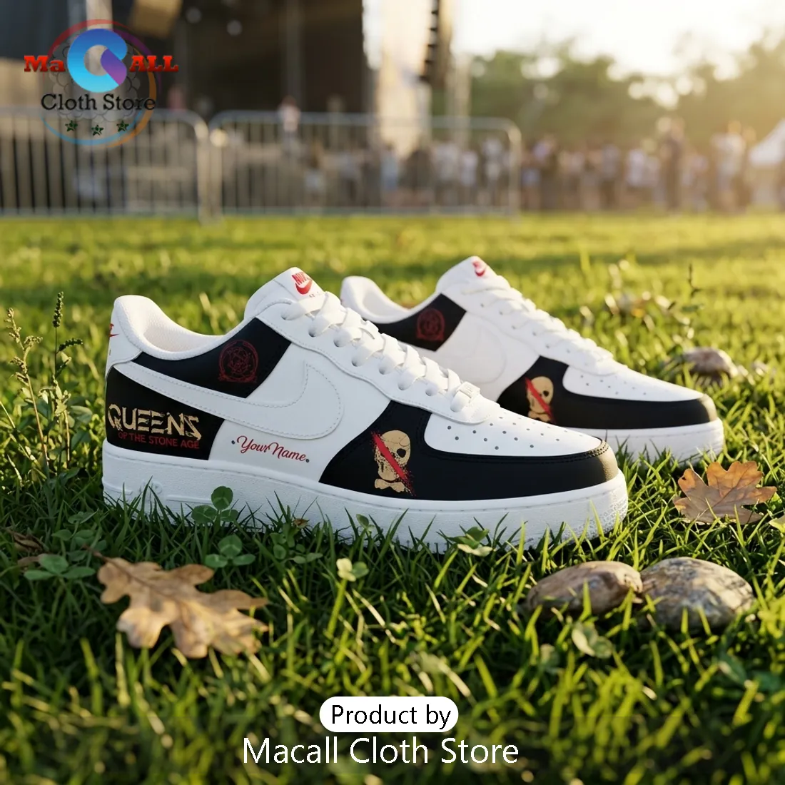 Queens of the Stone Age Tour Air Force 1 Sneakers Queens of the Stone Age Tour Air Force 1 Sneakers