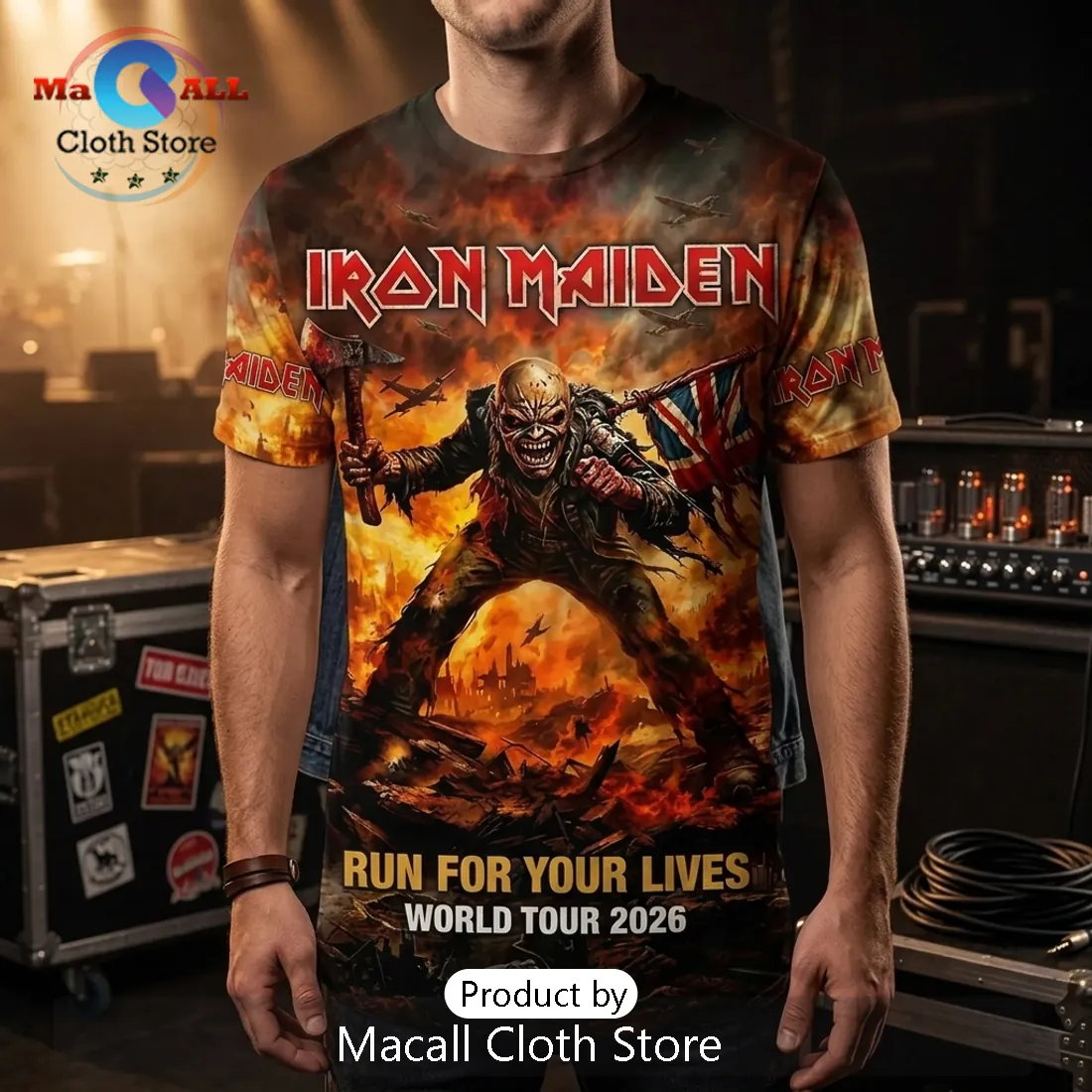 Run For Your Lives 2026 Tour Iron Maiden T-Shirt Run For Your Lives 2026 Tour Iron Maiden T-Shirt