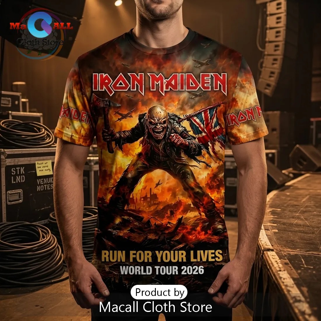 Run For Your Lives 2026 Tour Iron Maiden T-Shirt Run For Your Lives 2026 Tour Iron Maiden T-Shirt