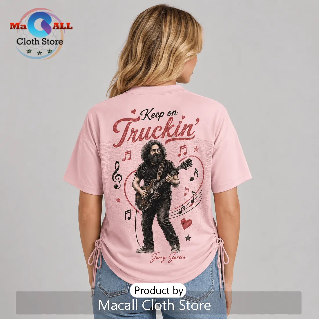 Grateful Dead Jerry Garcia Retro Lace-Up Jersey Grateful Dead Jerry Garcia Retro Lace-Up Jersey