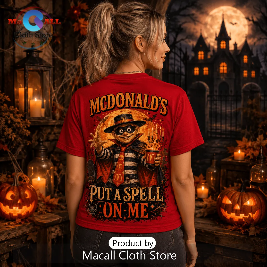 McDonalds Halloween Spooky Season Burger T-Shirt McDonalds Halloween Spooky Season Burger T-Shirt