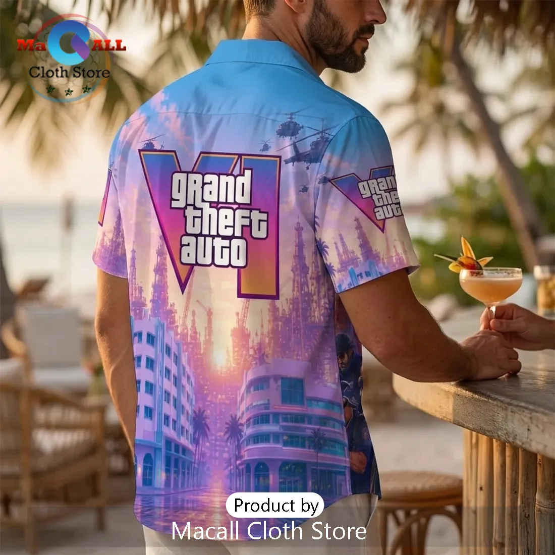 Grand Theft Auto VI Vice City Hawaiian Shirt 2026 Grand Theft Auto VI Vice City Hawaiian Shirt 2026
