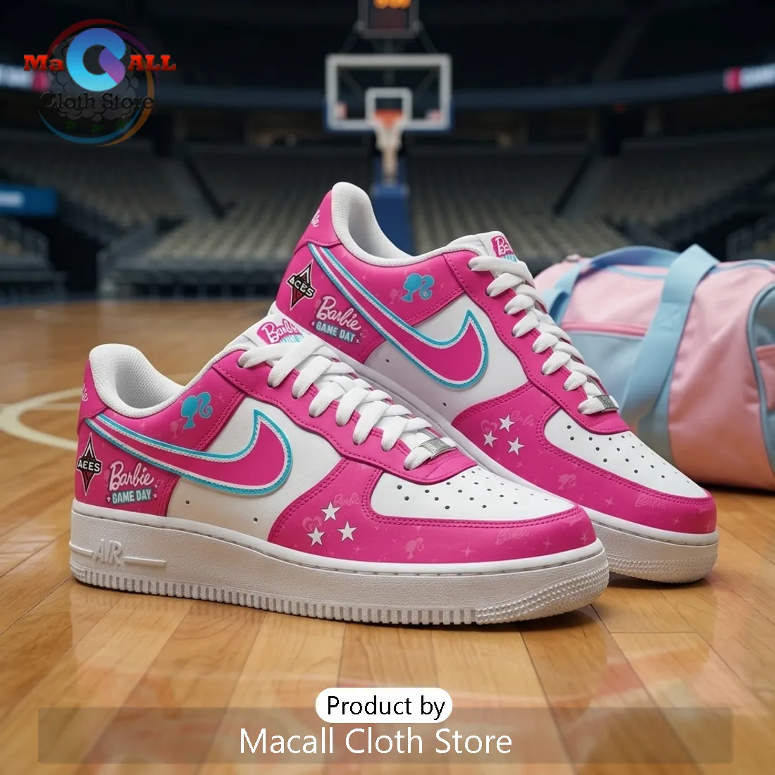 Barbie x Las Vegas Aces 2026 Edition Nike Air Force 1 Shoes Barbie x Las Vegas Aces 2026 Edition Nike Air Force 1 Shoes