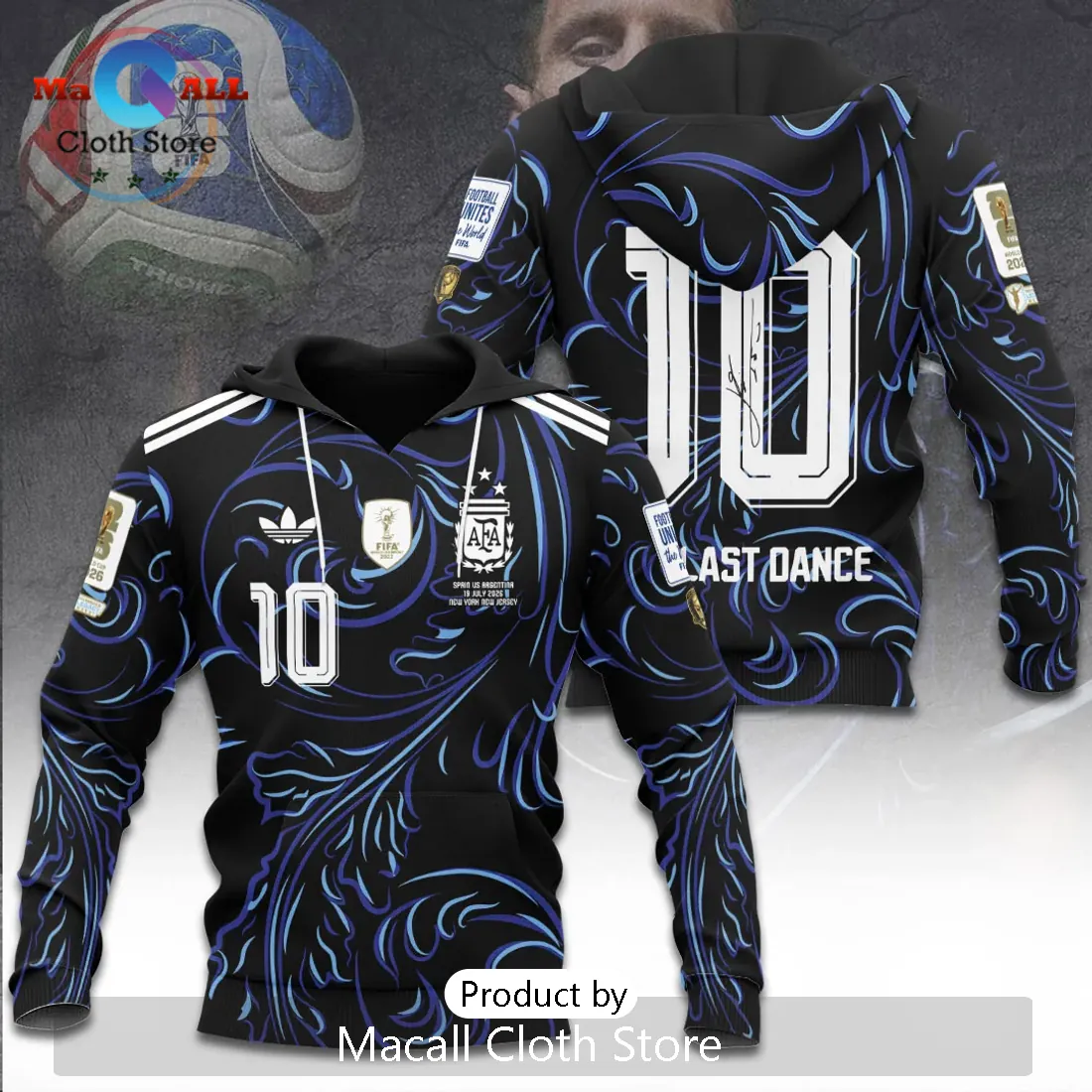 Argentina National Team Messi 2026 World Cup Hoodie Argentina National Team Messi 2026 World Cup Hoodie