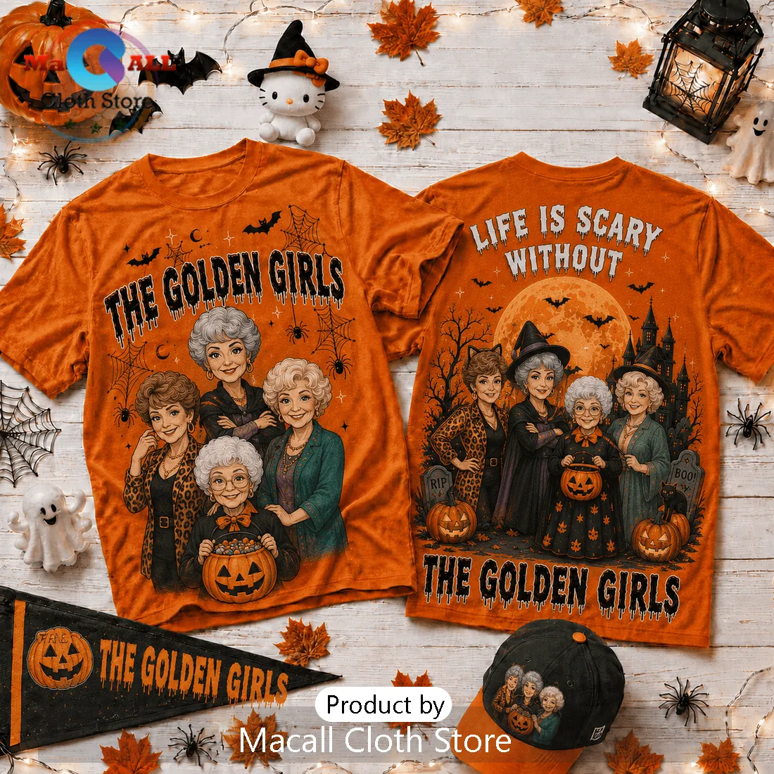 The Golden Girls Halloween Orange T-Shirt 2026