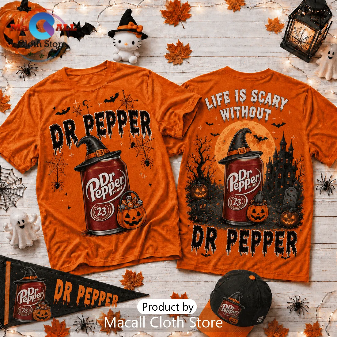 Dr Pepper Halloween Life Is Scary Without Orange T-Shirt Dr Pepper Halloween Life Is Scary Without Orange T-Shirt