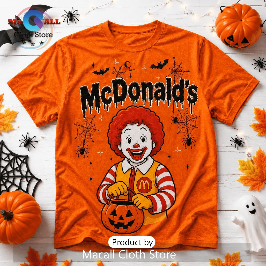McDonald’s Life Is Scary Without Ronald Halloween Orange T-Shirt McDonald’s Life Is Scary Without Ronald Halloween Orange T-Shirt