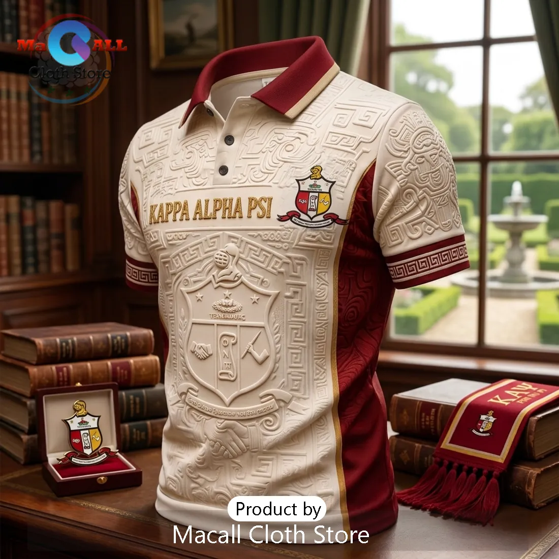 Kappa Alpha Psi Embroidered Crest Polo Shirt Kappa Alpha Psi Embroidered Crest Polo Shirt