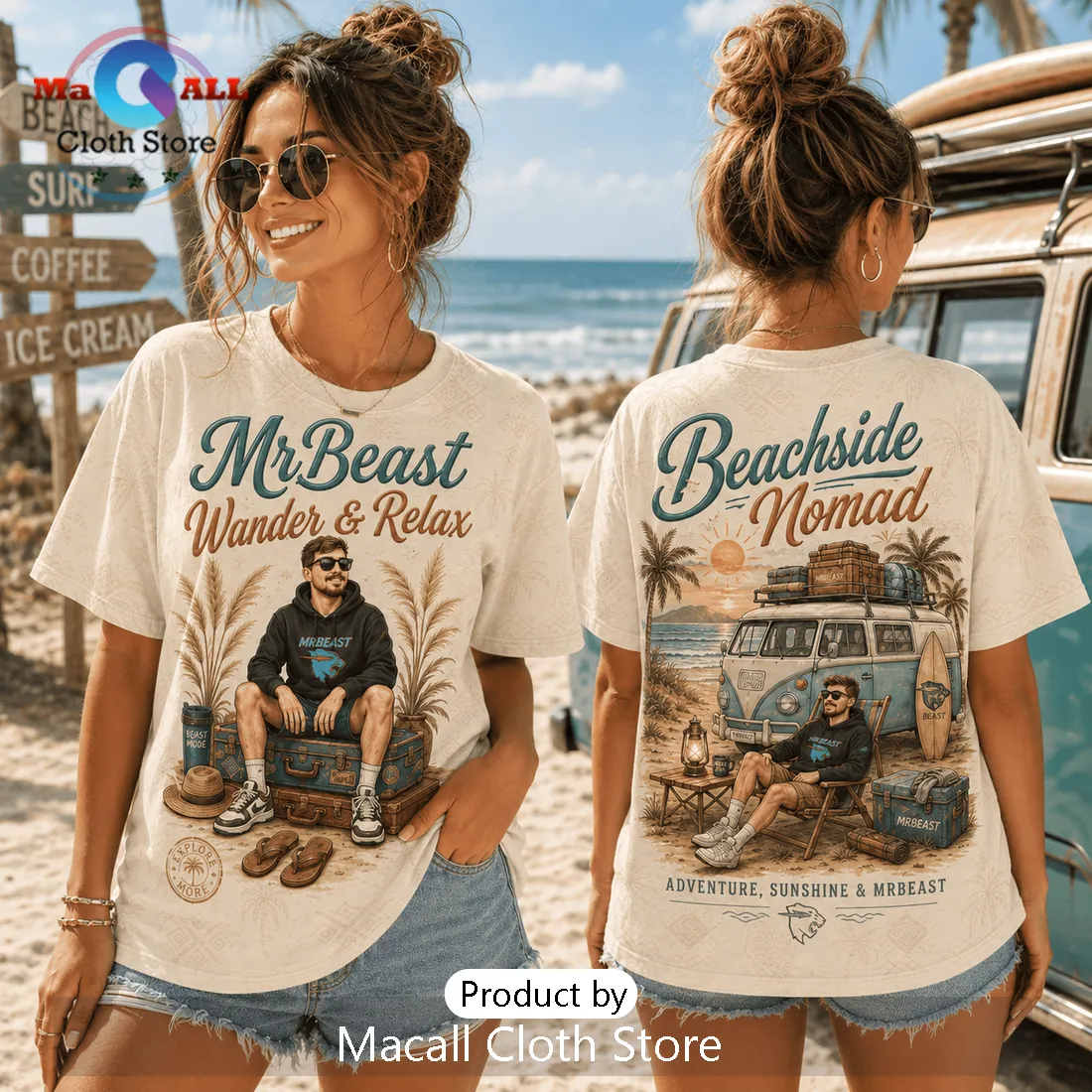 MrBeast Wander and Relax Vintage T-Shirt
