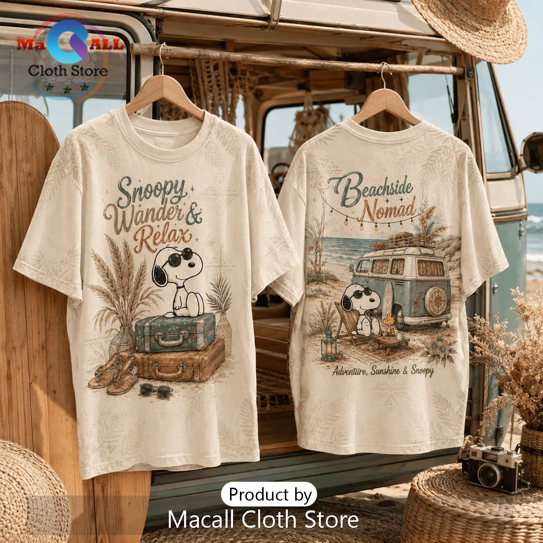 Snoopy Beachside Nomad Vintage T-Shirt Snoopy Beachside Nomad Vintage T-Shirt