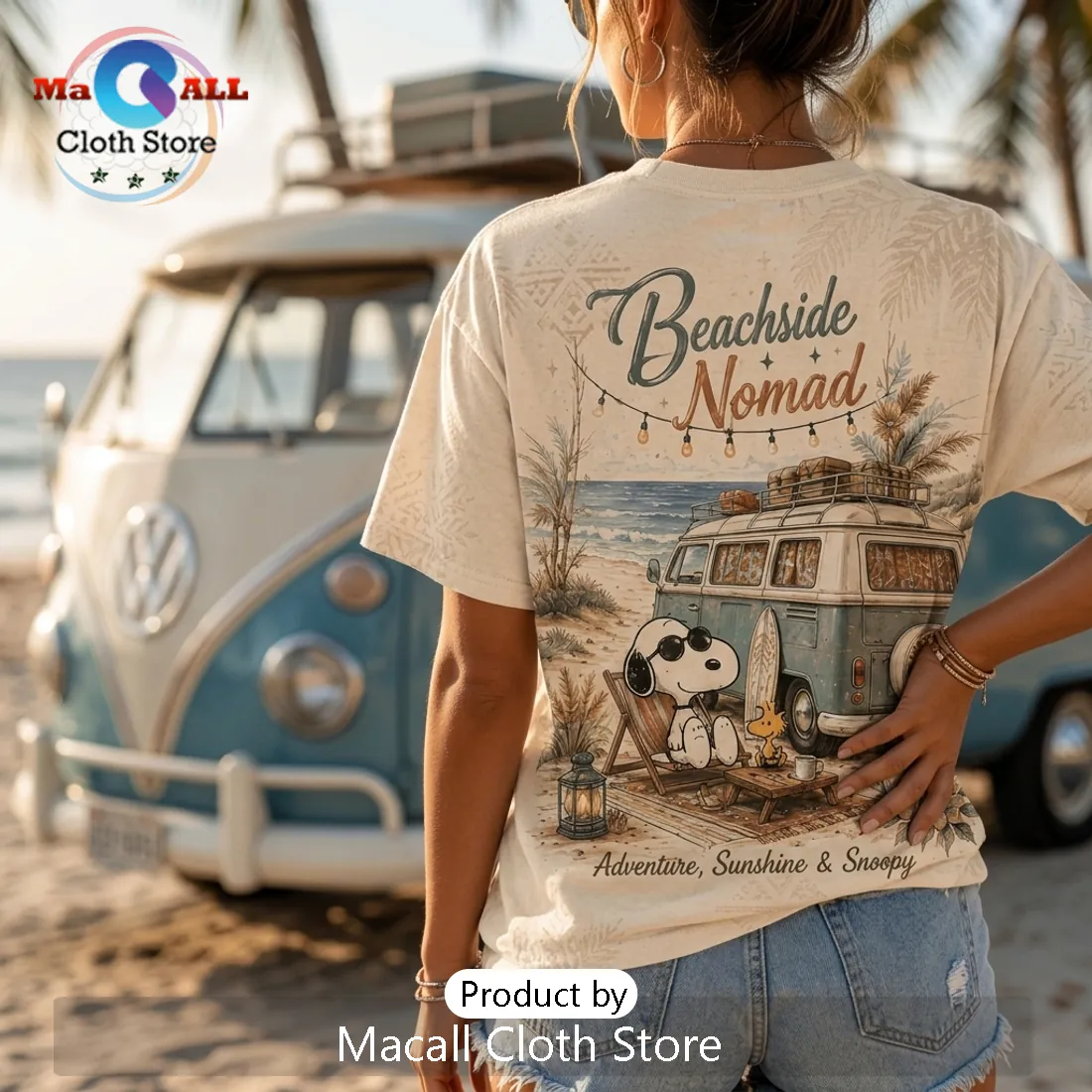 Snoopy Beachside Nomad Vintage T-Shirt Snoopy Beachside Nomad Vintage T-Shirt