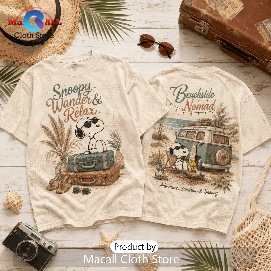 Snoopy Beachside Nomad Vintage T-Shirt Snoopy Beachside Nomad Vintage T-Shirt