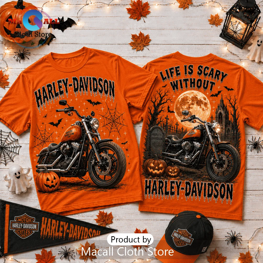 Harley-Davidson Life Is Scary Without Motorcycle T-Shirt Harley-Davidson Life Is Scary Without Motorcycle T-Shirt