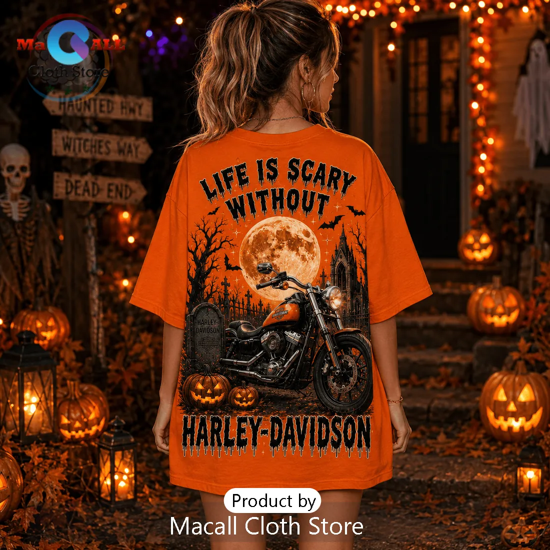 Harley-Davidson Life Is Scary Without Motorcycle T-Shirt Harley-Davidson Life Is Scary Without Motorcycle T-Shirt