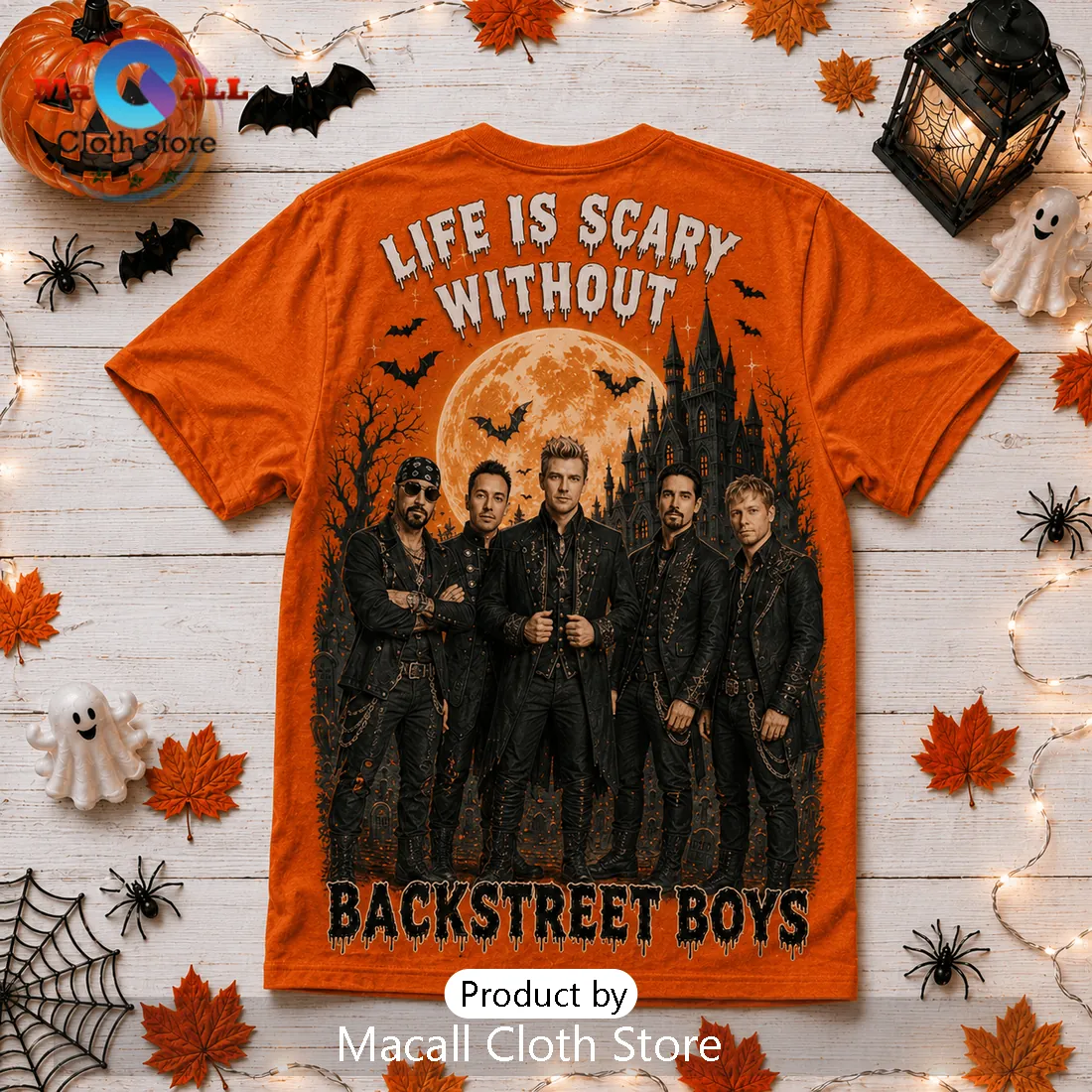 Backstreet Boys Life Is Scary Without Orange Halloween T-Shirt Backstreet Boys Life Is Scary Without Orange Halloween T-Shirt