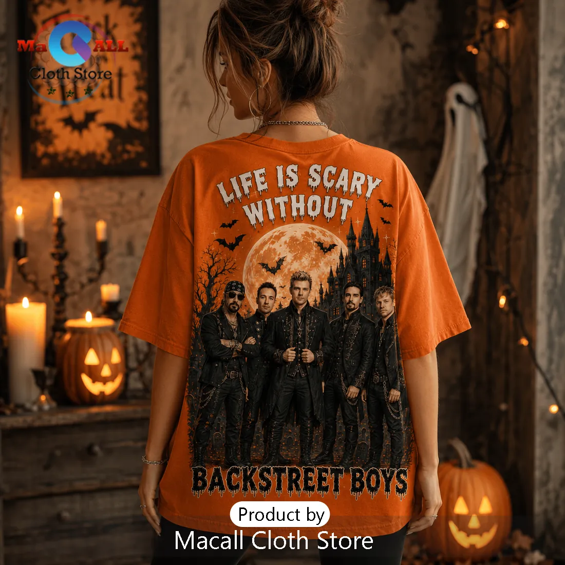 Backstreet Boys Life Is Scary Without Orange Halloween T-Shirt Backstreet Boys Life Is Scary Without Orange Halloween T-Shirt
