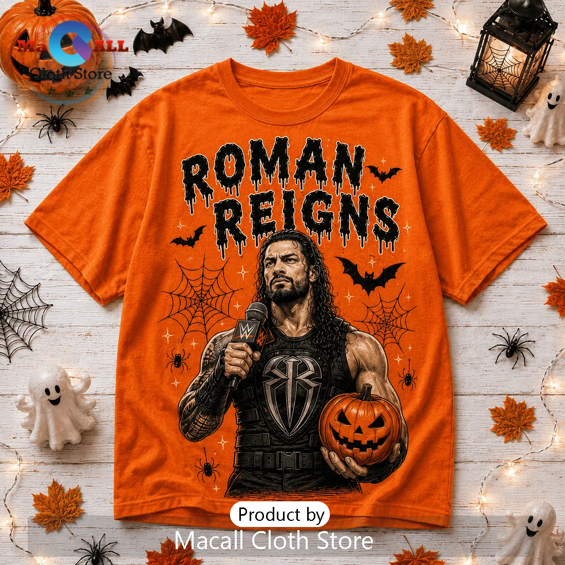 Roman Reigns Life Is Scary Without Orange T-Shirt